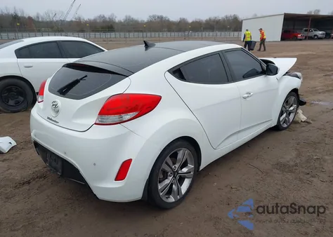 2012 Hyundai Veloster Base W/Red/Black z USA, uszkodzony, nr VIN KMHTC6AD9CU066046